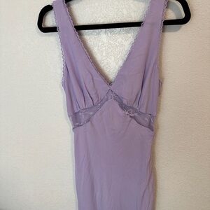 Wild Fable Lilac Purple Lace Midi Cocktail Dress